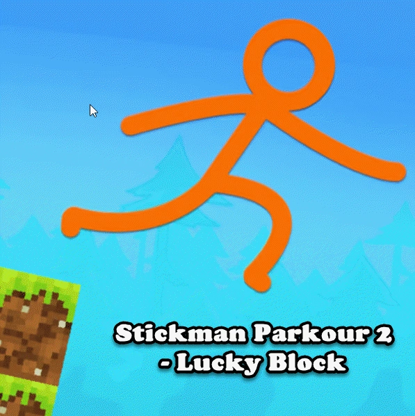 Stickman Parkour 2: Lucky Block